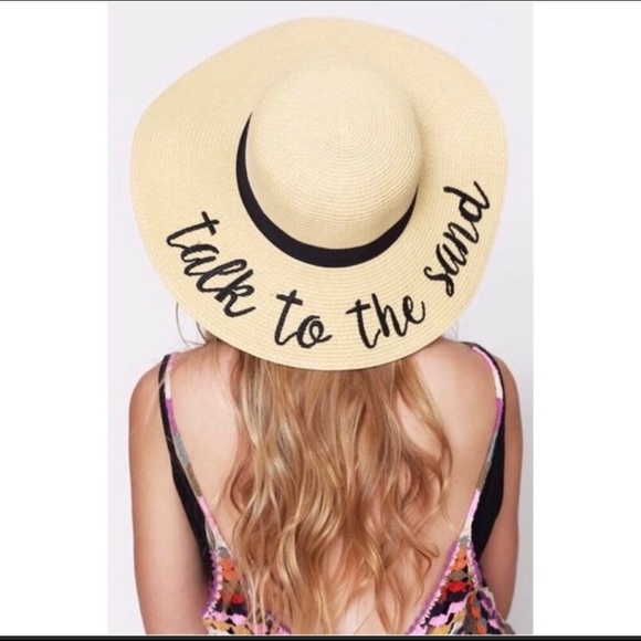 Floppy Sun Hat “talk to the sand” - Picture 5 of 6